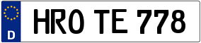 Trailer License Plate